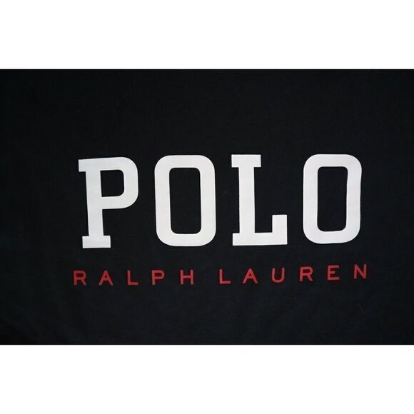 Polo Ralph Lauren PK20RX A9CL Men's Sz 1X Black Logo Print Crew Neck T-Shirt $50 - Picture 2 of 3